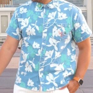 DISNEY PARK EXCLUSIVE ADULT UNISEX PRINCESS TIANA DENIM JEAN BUTTON DOWN SHIRT